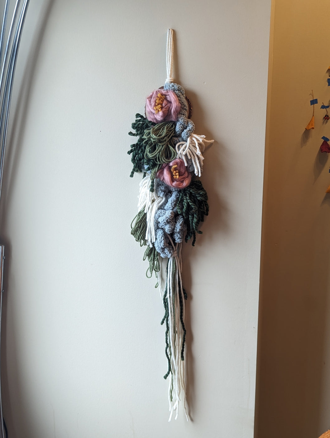 Floral Wood Wall Hanging