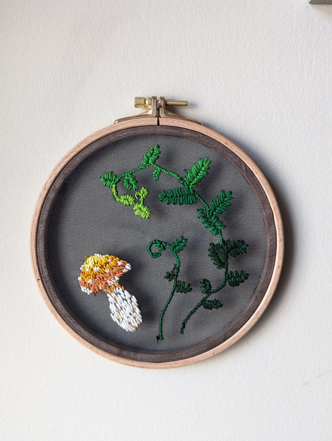 Fiddlehead embroidery